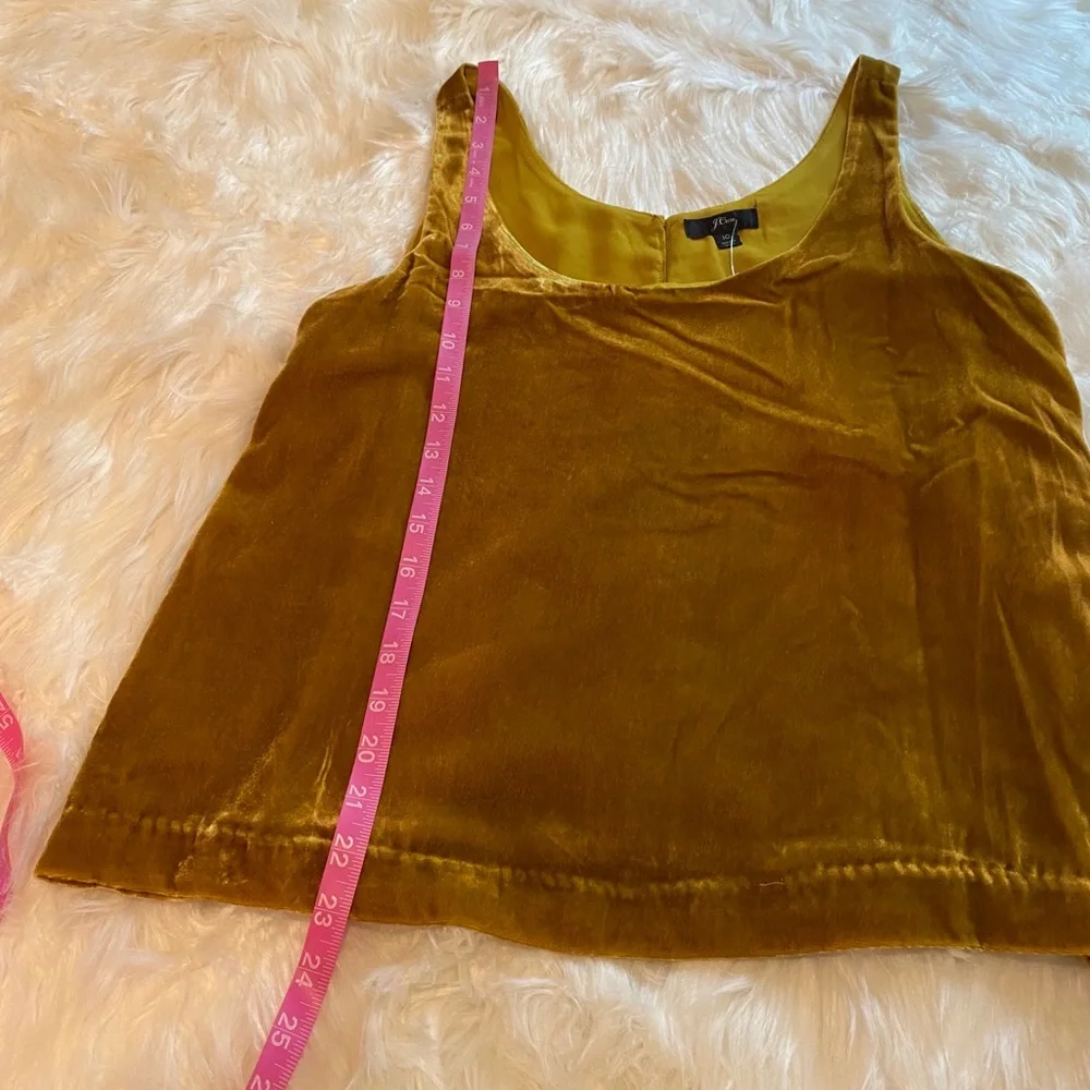 J.Crew NWT mustard yellow velvet boho top size medium
